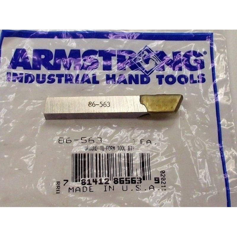Armstrong Tools 86-563 Ground-to-form Tool Bit Cutter USA