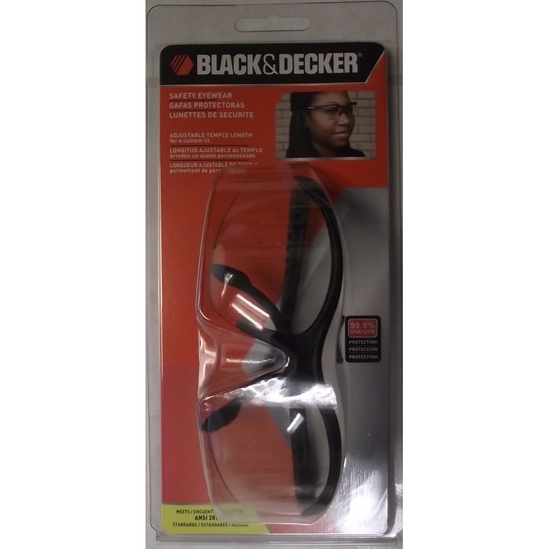 Black & Decker BD275-1C Base Curve Protective Clear Safety Glasses