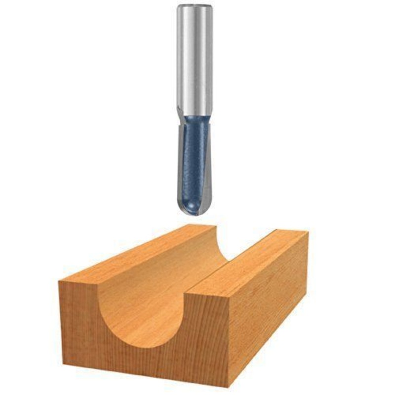 Bosch 85449M 1/2-in Diameter 1/4-in Cut Carbide Tipped Double Flute Core Box