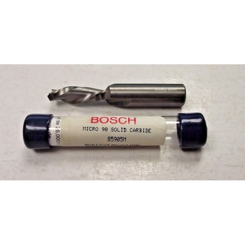 Bosch 85905M 3/8" x 1-1/4" Solid Carbide D Flute Down Spiral Router Bit USA
