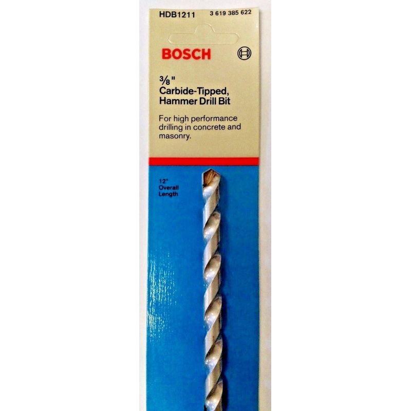 BOSCH HDB1211 3/8" x 8" x 12" Carbide Hammer Drill Bit Germany