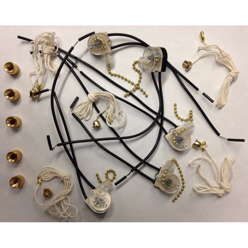 Gardner Bender Brass Pull Chain Switches GSW-32 Bulk 5 Pieces