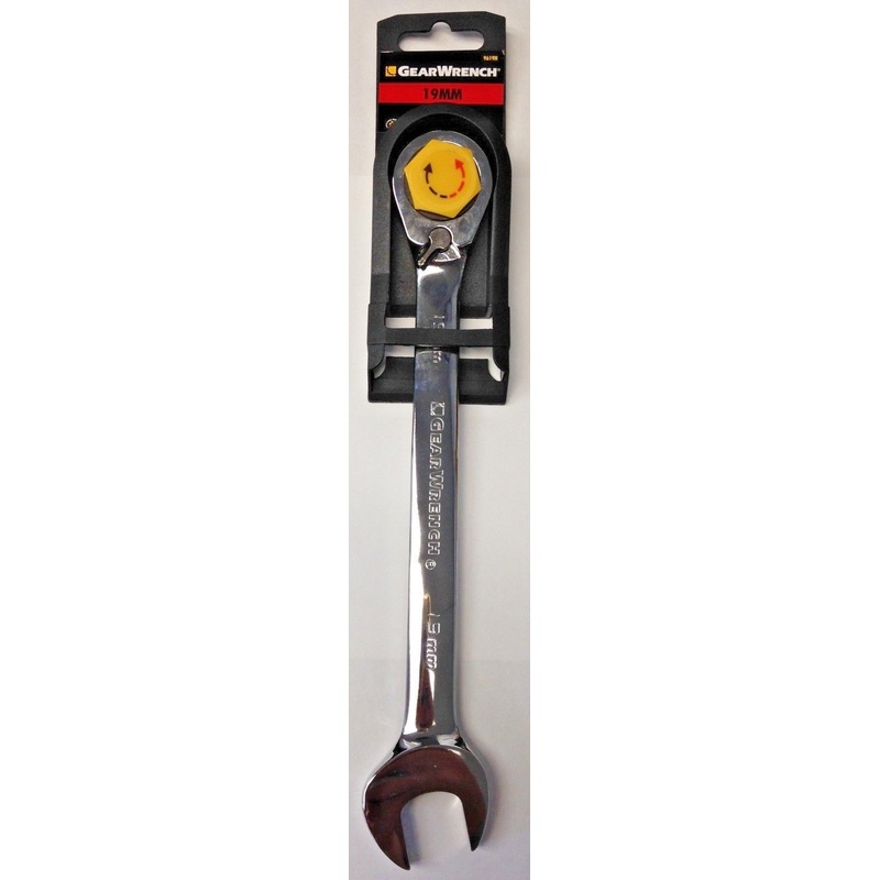 Gearwrench 9619N 19mm 12 Point Reversible Ratcheting Combination Wrench