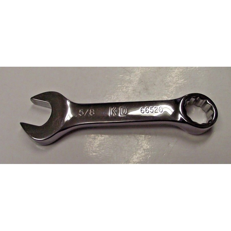 KD Tools 66520 5/8" 12 Point Full Polish Stubby Combination Wrench USA