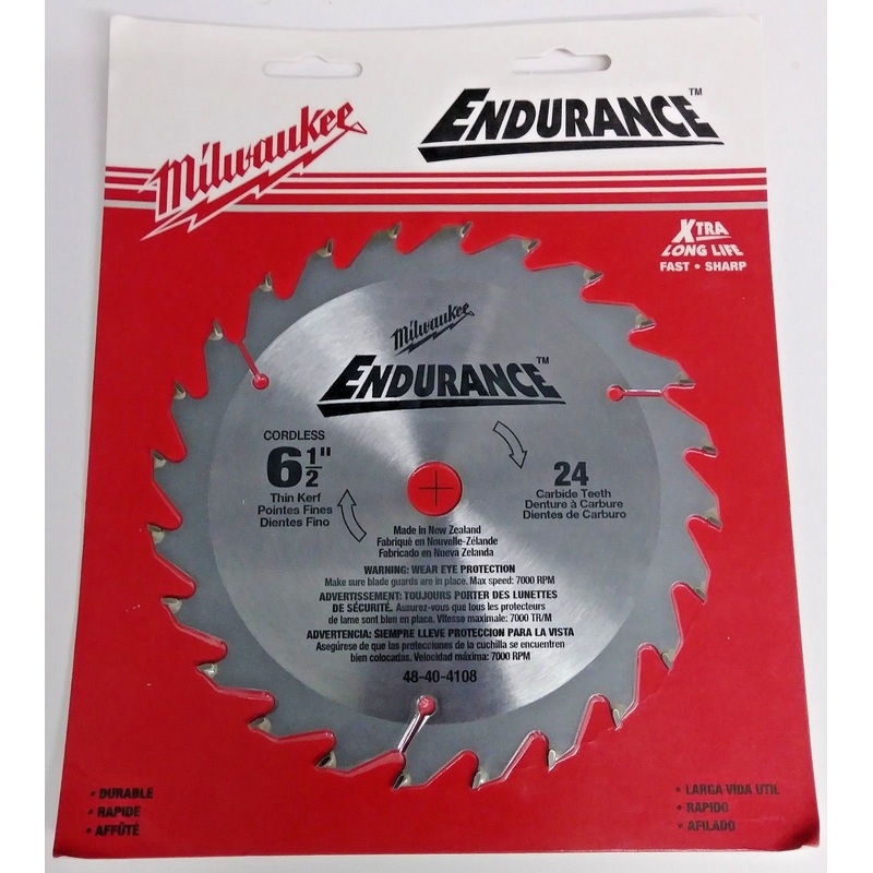 Milwaukee 48-40-4108 6-1/2" x 24 ATB Saw Blade Carded