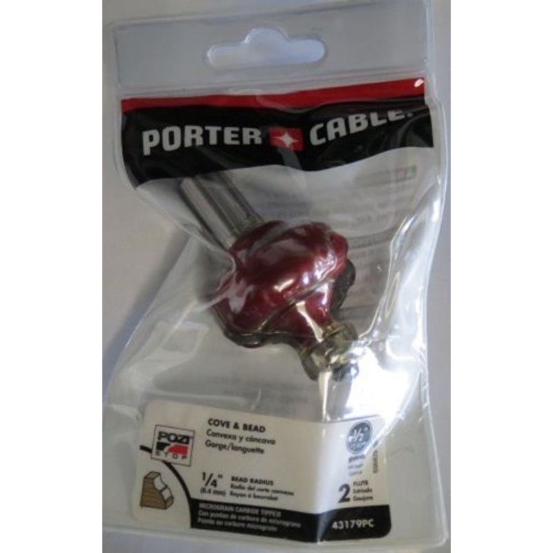 Porter-Cable 43179PC Cove & Bead Router Bit *K