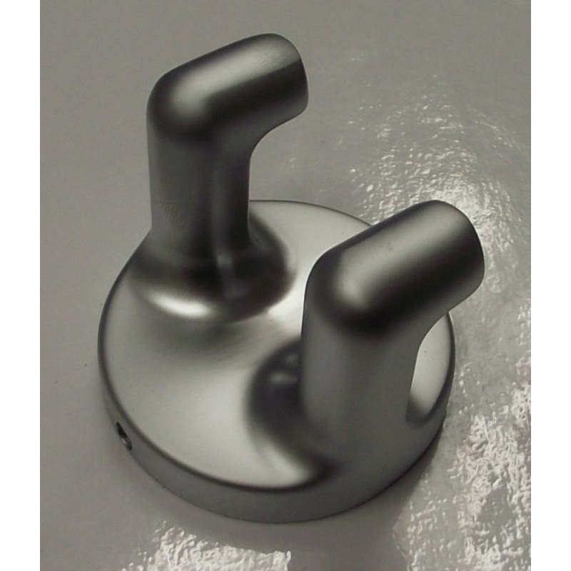 Taymor 04-SC8402 Infinity Double Hook Satin Chrome Robe Hook