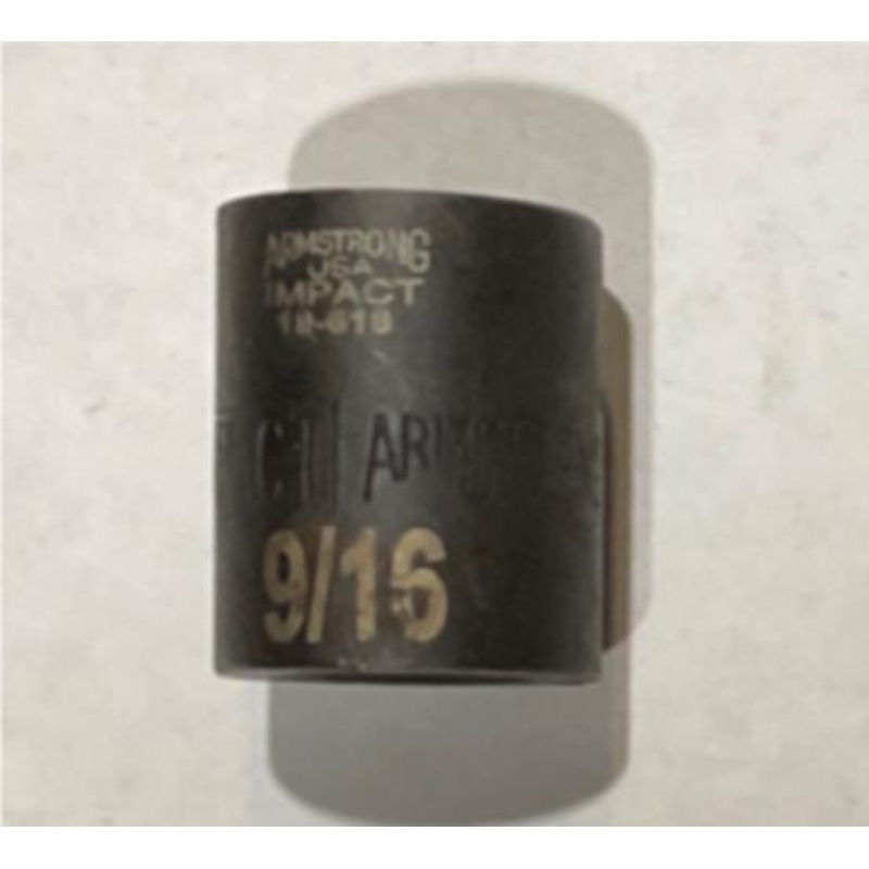 Armstrong 19-618 9/16 6pt 3/8 Dr Impact socket USA