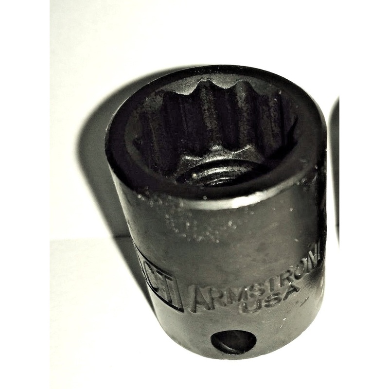 Armstrong 19-818 3/8" Drive 9/16" Impact Socket 12 Point USA