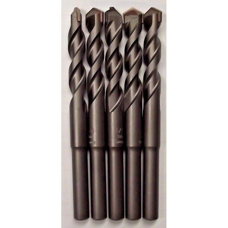 Bosch 220869 5/8 x 6-3/8" Carbide Tipped Rotary Percussion Drill Bit Germany 5pc