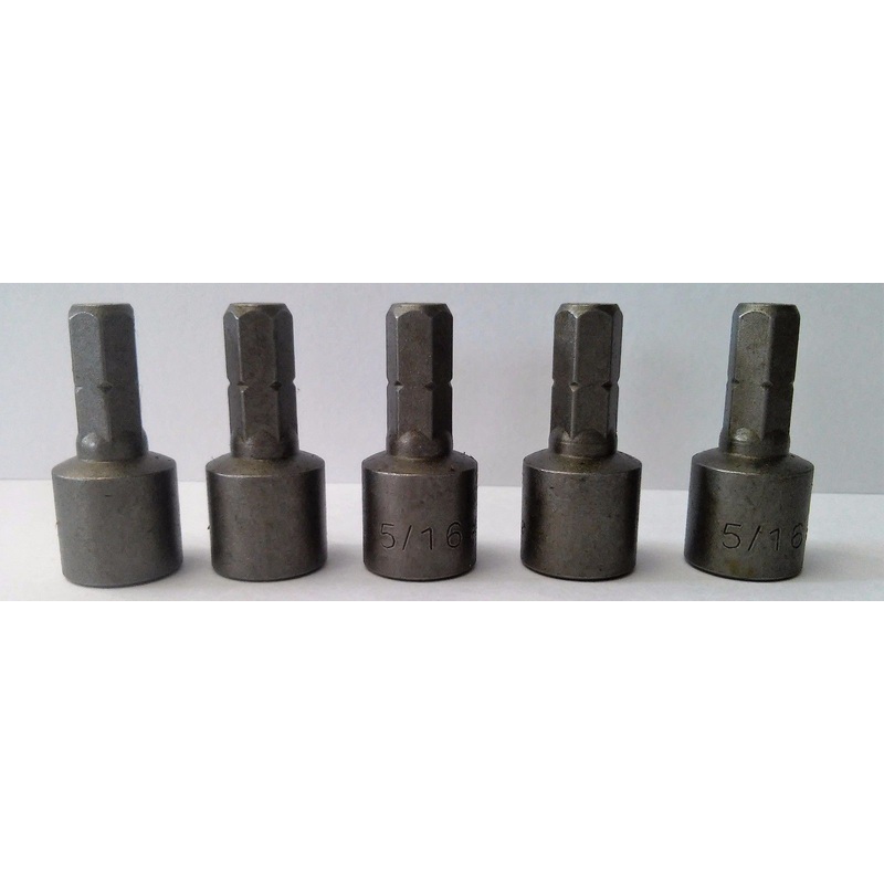 Bosch 2610001022  5/16" x 1-1/8" Magnetic Nutsetter 5pcs.