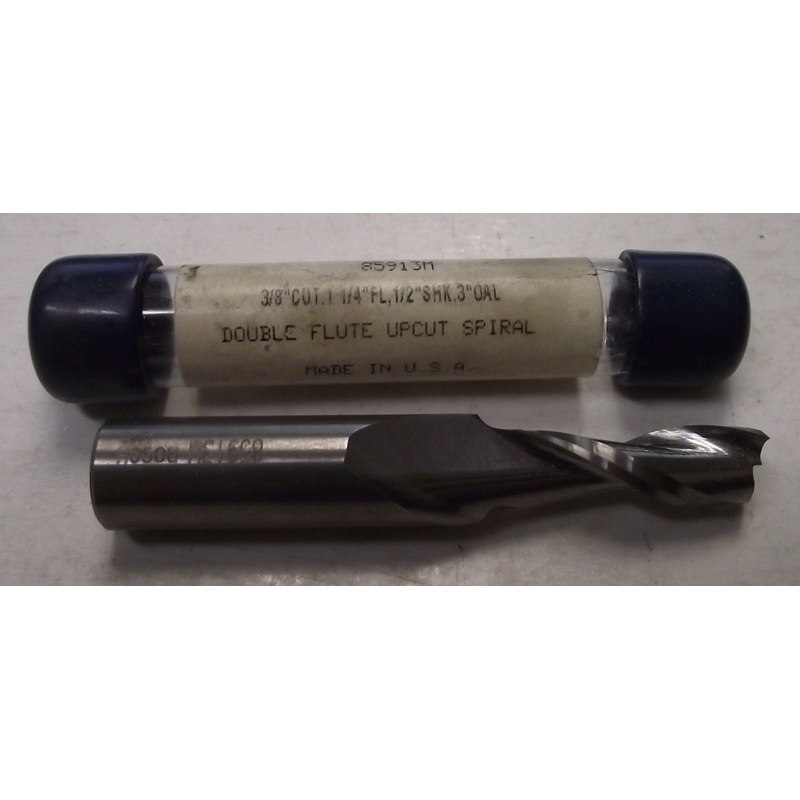 BOSCH 85913M 3/8" x 1-1/4" Solid Carbide 2-Flute Upcut Spiral Router Bit USA