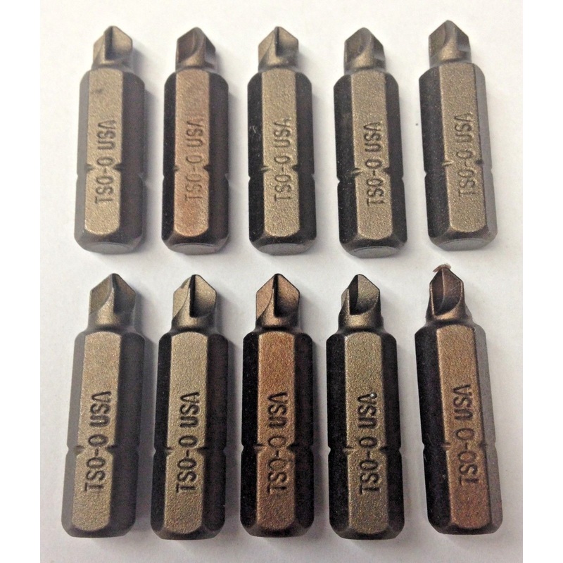Bosch TSO-0 Power Insert Screw Tips 335395 10 Pieces USA