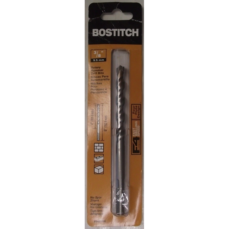 BOSTITCH BSA5211M 3/8" x 6" Rotary Hammer Drill Bit Germany