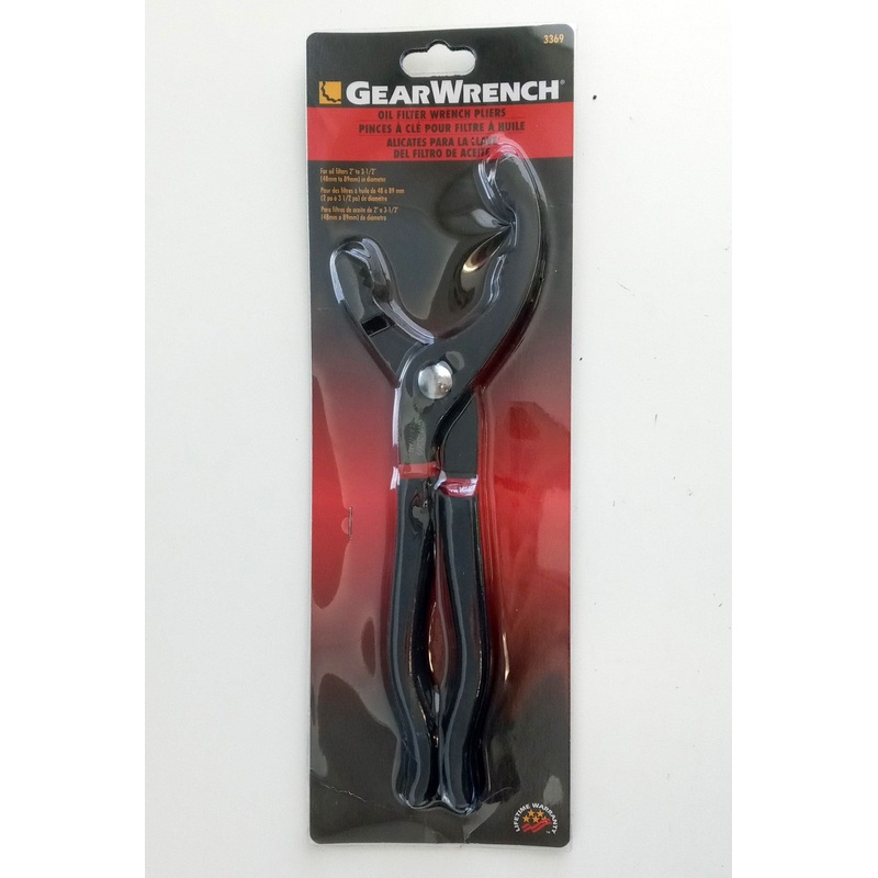 Gearwrench 3369 Oil Filter Wrench Pliers 2" to 3-1/2"