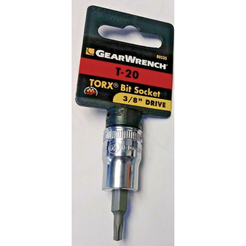 GearWrench 80535 3/8in. Drive TORX Press Bit Socket  T-20