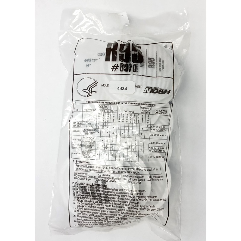 Moldex 8970 R95 Particulate Filter For Oil And Non-Oil Based Particulates 10pk