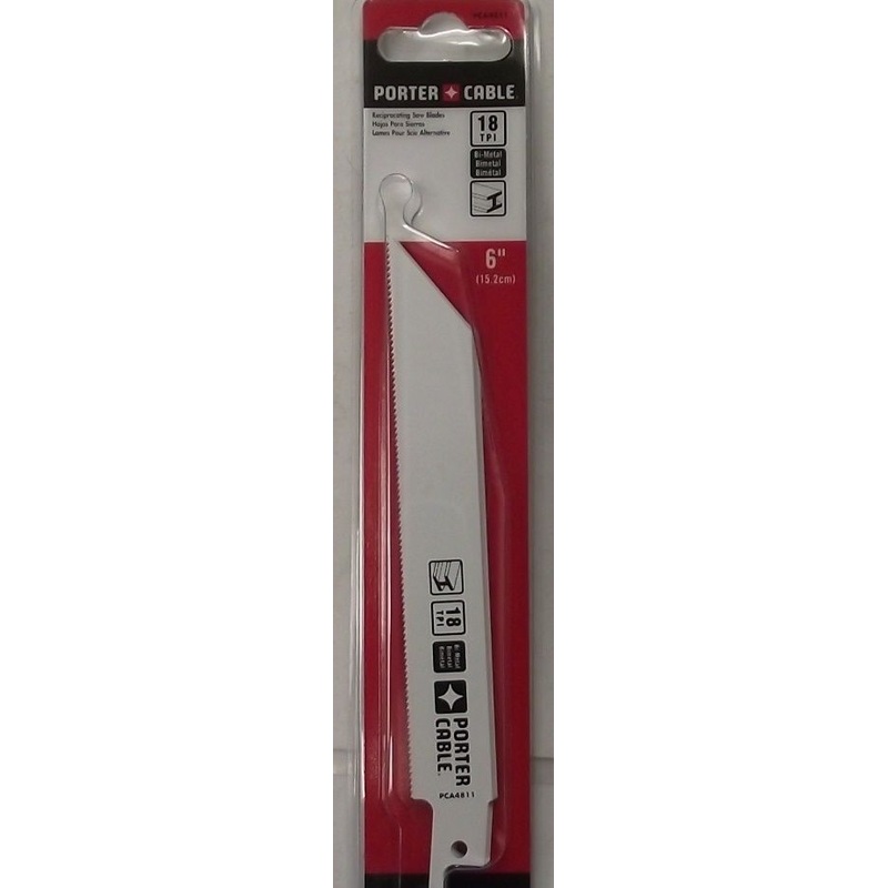 Porter Cable PCA4811 6" 18TPI Metal Cutting Reciprocating Saw Blades 5PK USA