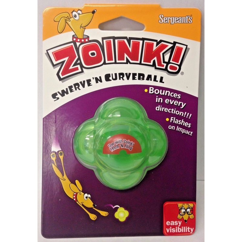 Sergeants Zoink! 3404 Swerve 'N Curveball Flashing Dog Toy
