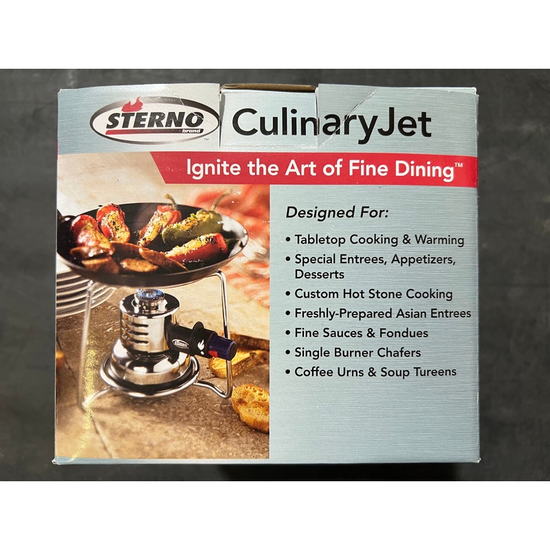 Sterno ST06005 Butane Culinary Jet Jet Fondue for Wok, Hot Stone, Camping