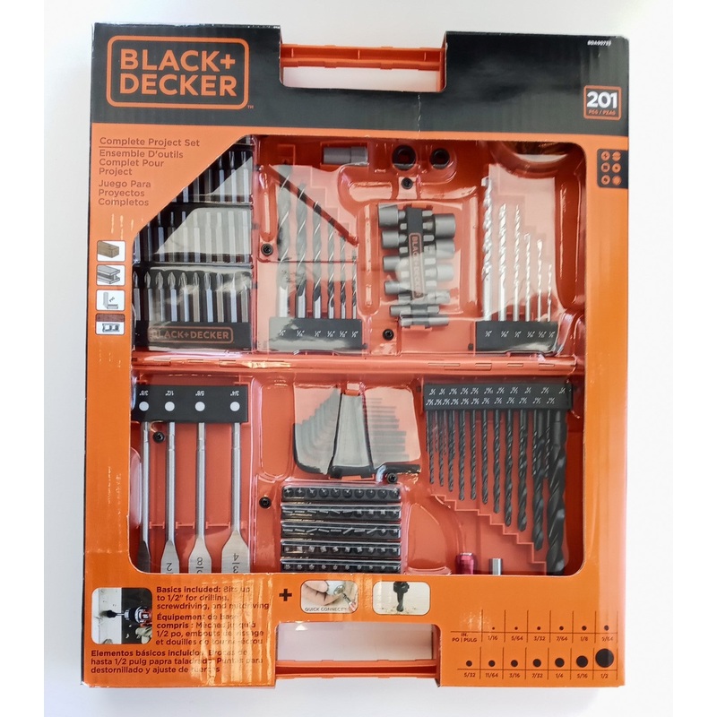 Black+Decker BDA90733 201pc Power Tool Accessory Set