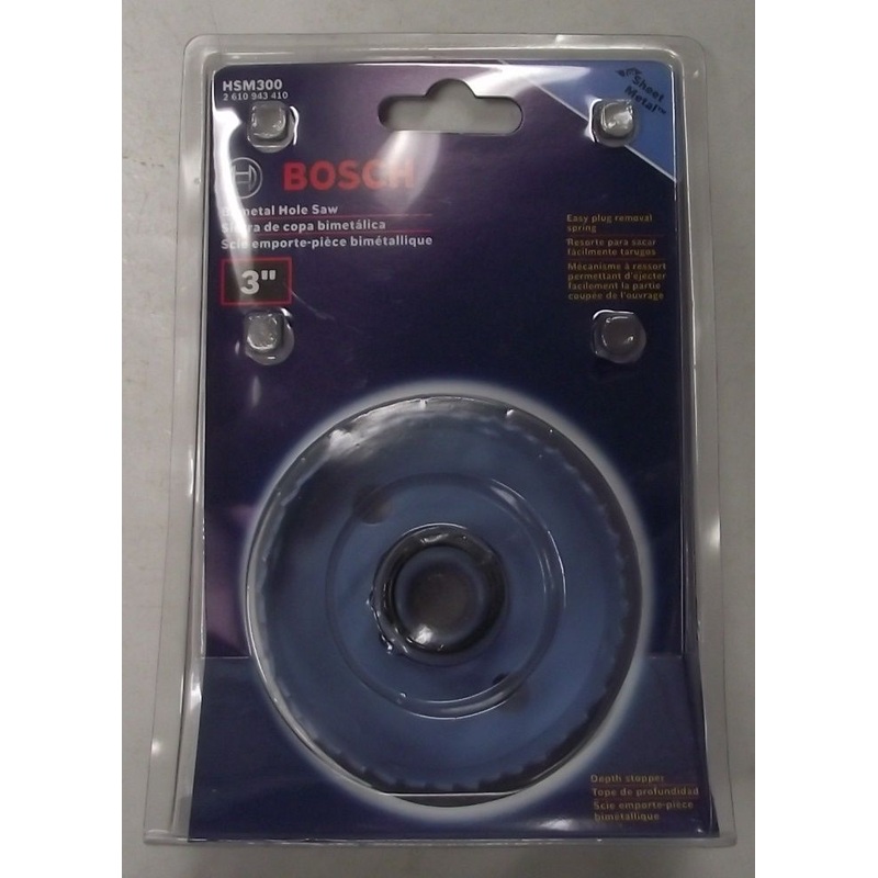 Bosch HSM300 3". Bi-metal Sheet Metal Hole Saw
