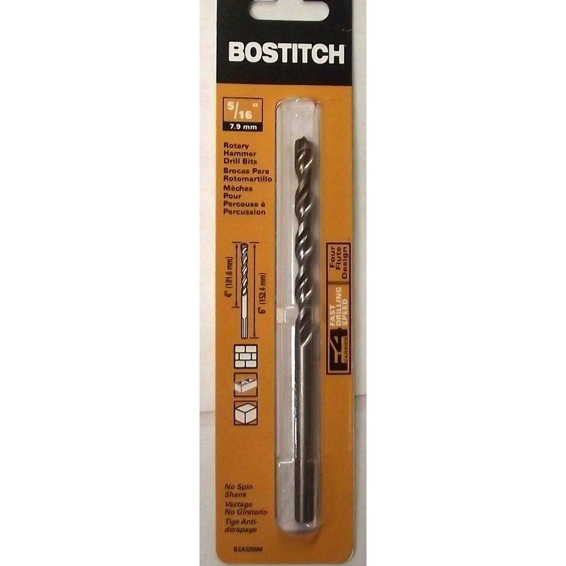 Bostitch BSA5209M 5/16" x 6" Rotary Hammer Drill Bit Germany
