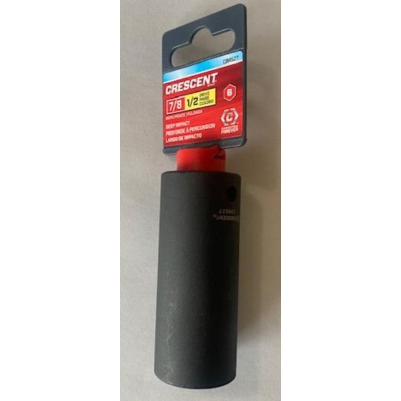 Crescent CIMS27 1/2" Drive x 7/8" SAE 6 Point Deep Impact Socket