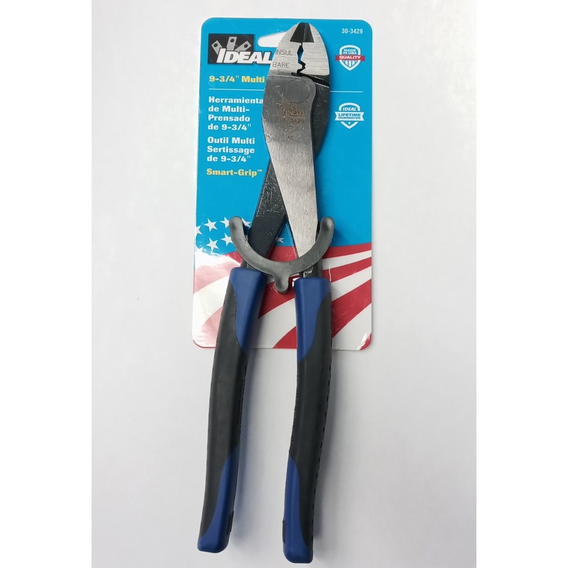 Ideal Industries Smart Grip Multi Crimp Tool 9-3/4 USA 30-3429