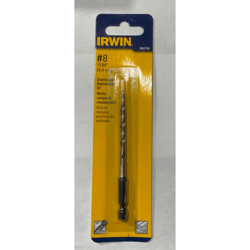Irwin 1882788 #8 Countersink replacement bit #I-65