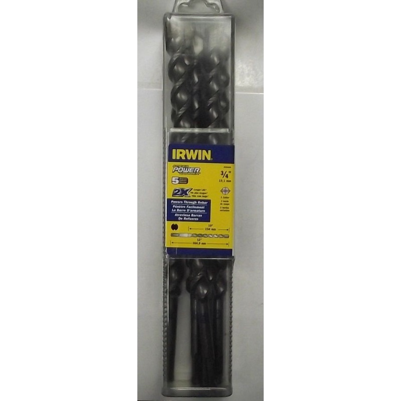 Irwin 4935468 3/4 x 10 x 12 SDS Speed Power Hammer Drill Bit 5pcs.