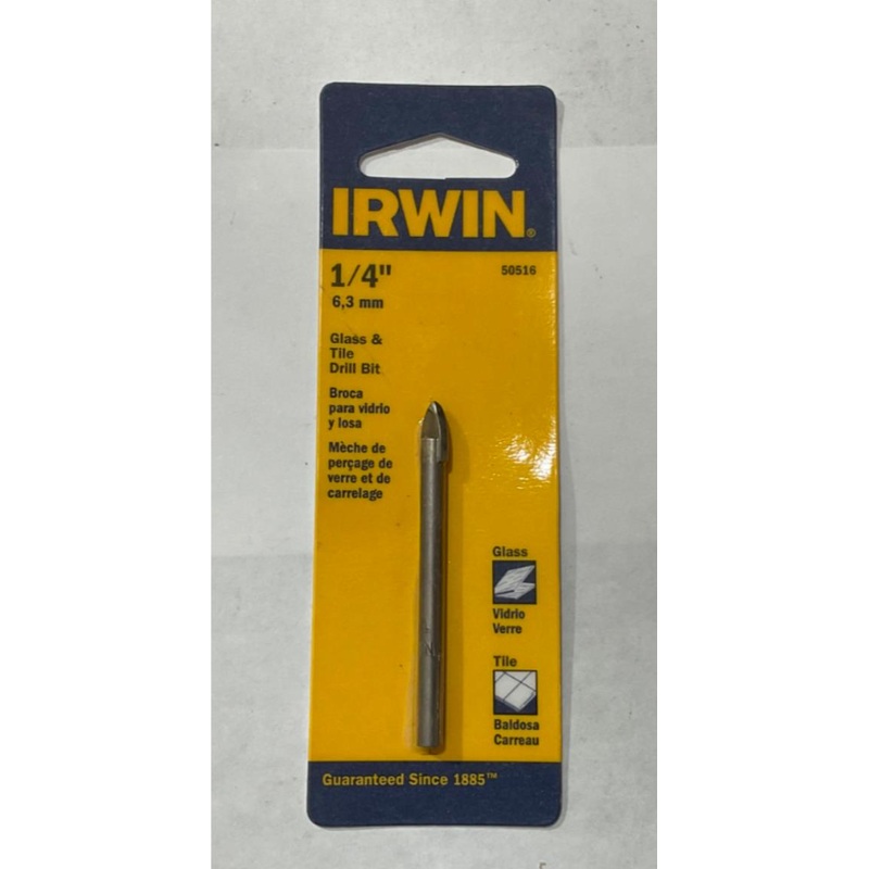 Irwin 50516 1/4" Glass & Tile Bit #I-64