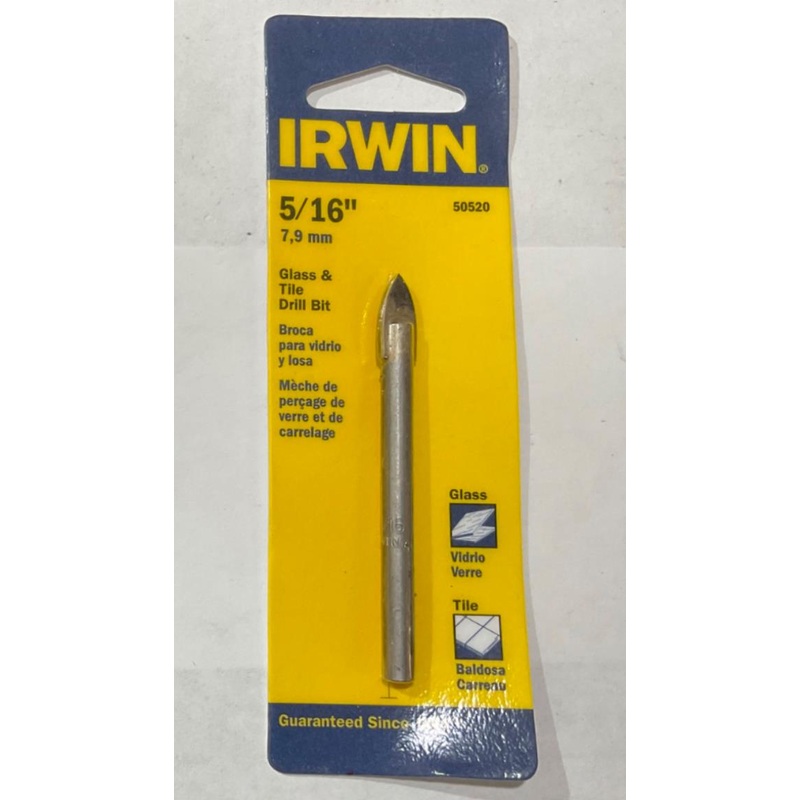 Irwin 50520 5/16" Glass & Tile Drill Bit #I-63