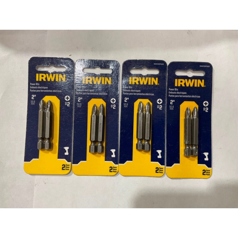 Irwin IWAF22PH22 #2 Phillips 2" long power bits 4-2pks #I-79