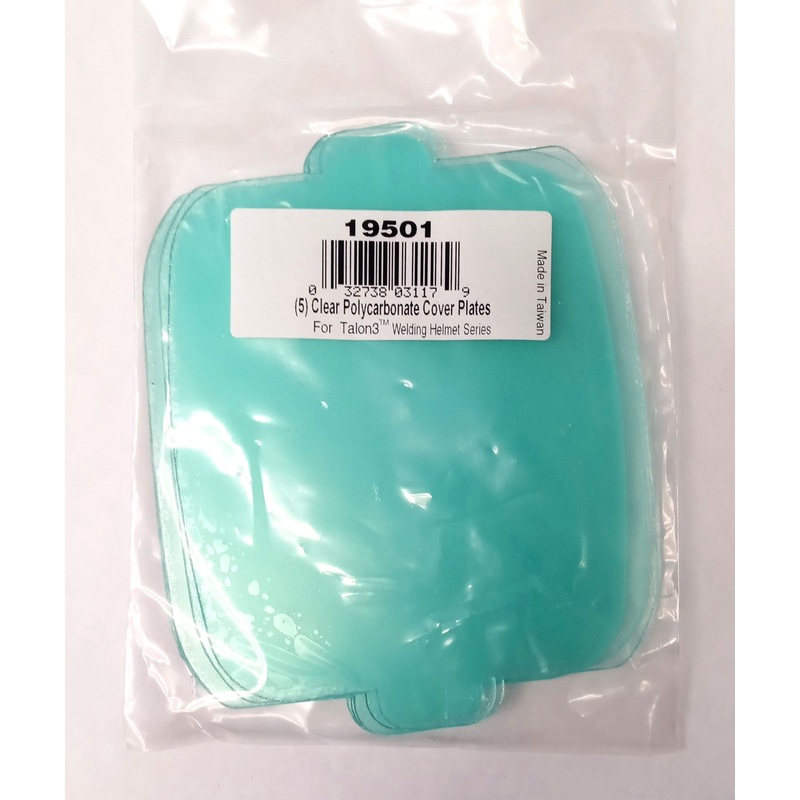 Jackson Safety 19501 Clear Welding Polycarbonate Cover Plates 5pk For Talon3