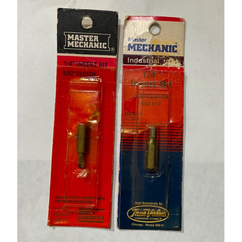Master Mechanic 442 517 1/4" insert bit 2 pks USA #48