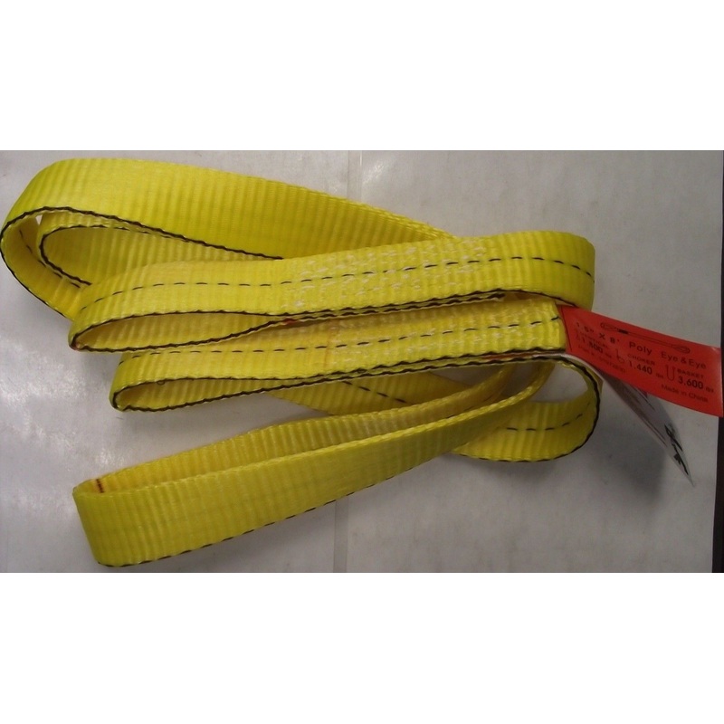 Polyester Sling 01972830 1-1/2" x 8' Eye To Eye 1800-Lb. Vertical Capacity
