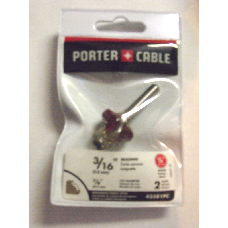 Porter Cable 43581PC 3/16" Beading Router Bit 1/4 Shank *K