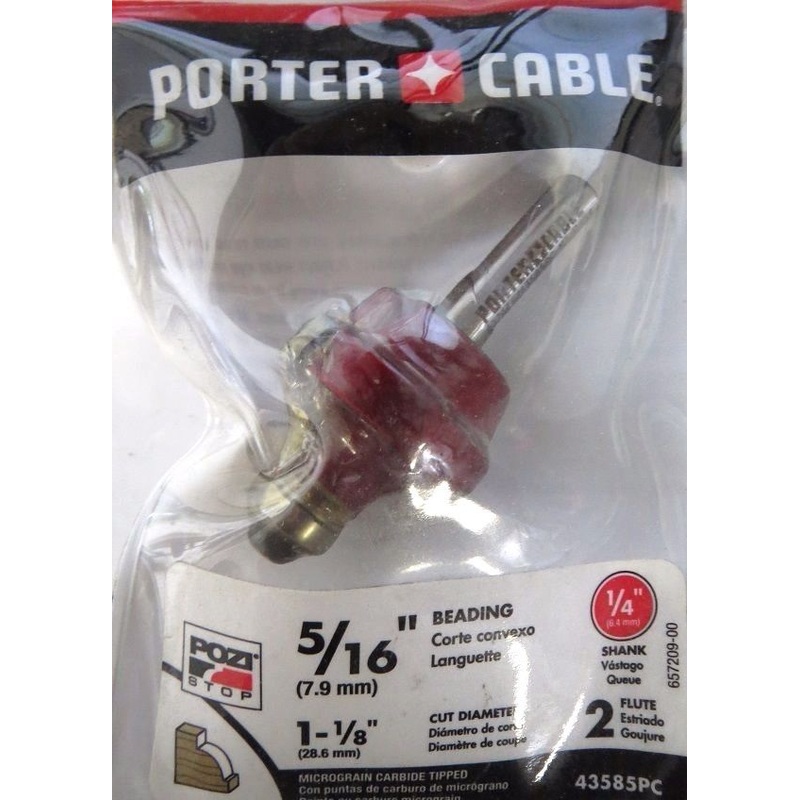 Porter Cable 43585PC 5/16" Beading Router Bit 1/4 Shank