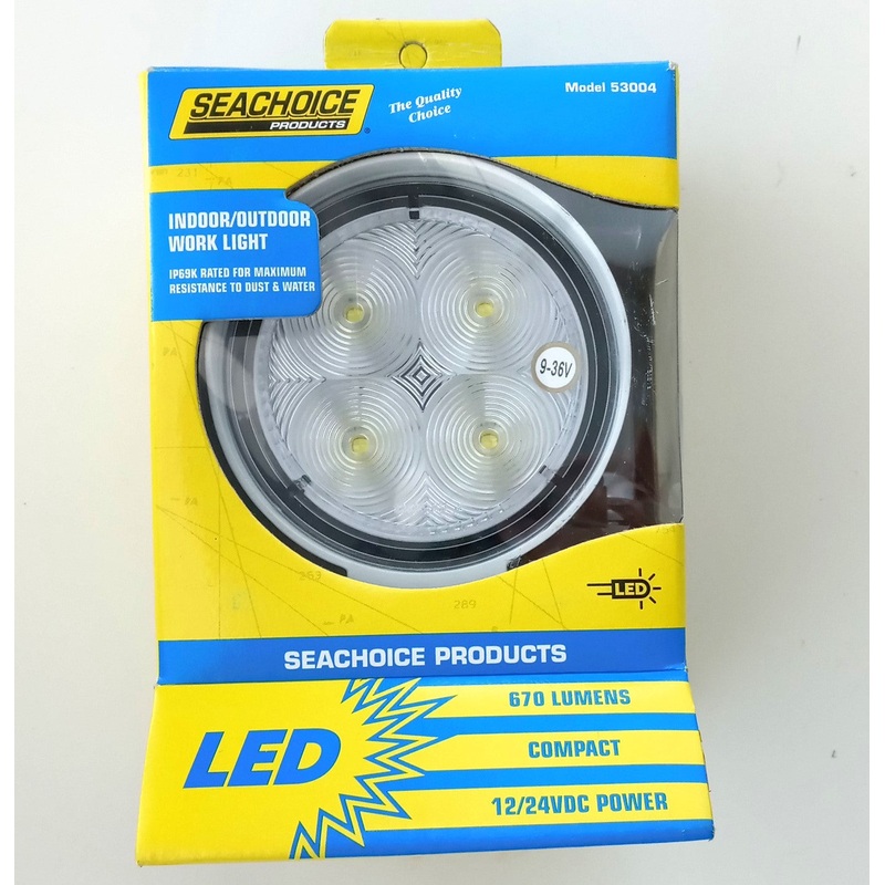 Seachoice TLL30FWSCH 4 Led Flood Beam Work Light White 53004