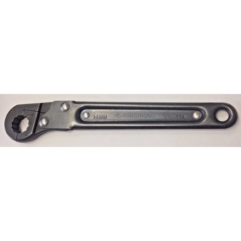 Armstrong 55-314 14mm Ratcheting Flare Nut Wrench USA