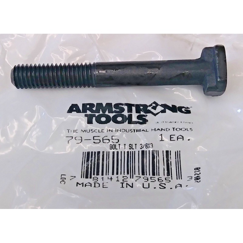Armstrong Tools 79-565 T-Slot Bolt 3/8" x 3" USA
