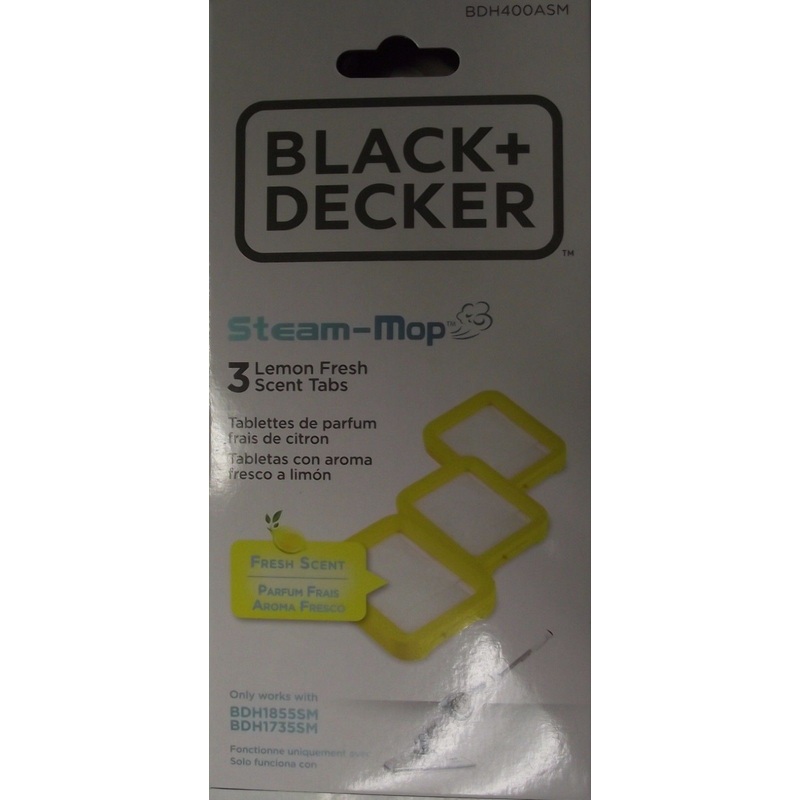 Black & Decker BDH400ASM Steam Mop Lemon Fresh Scent Tabs 1- 3-Pack