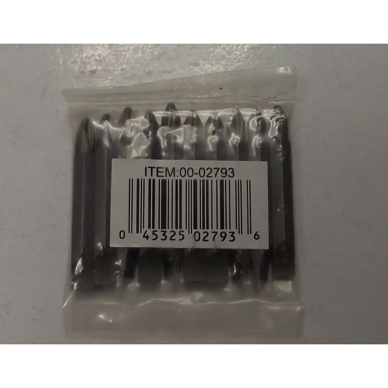Bosch 02793 #2 Phillips & Slotted 2" Double End Screw Tips 10 Pack