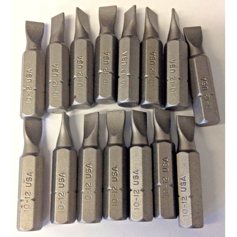 Bosch 1609433445 10-12 Slotted Insert Bits USA 15 Pieces
