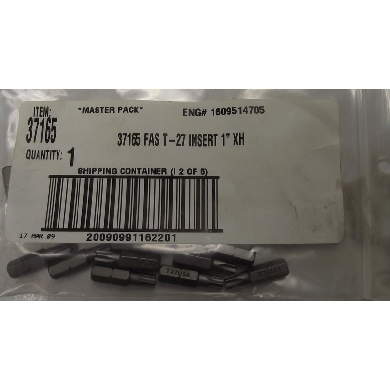 Bosch 37165 TX27 Torx Extra Hard Screw Tips 10pc USA