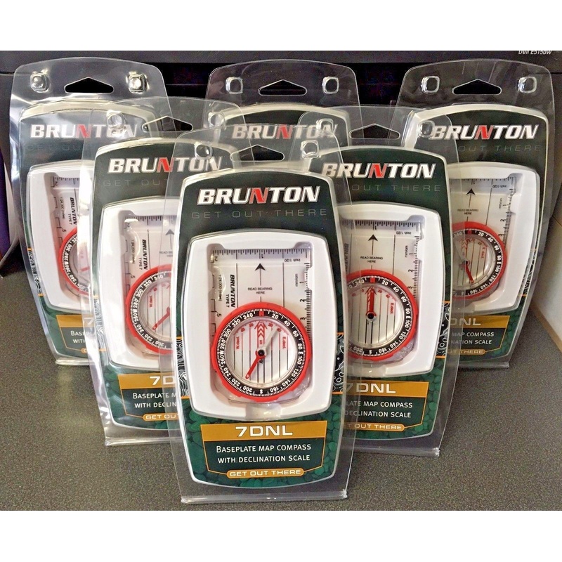 Brunton 7DNL Baseplate Map Compass With Declination Scale (6 Compasses)