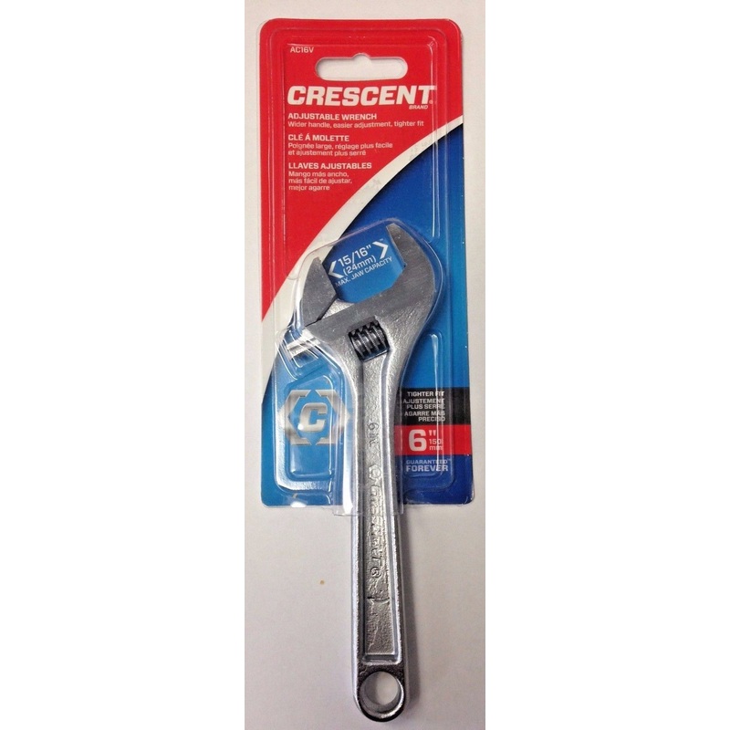 Crescent AC16V 6" Adjustable Wrench EX Wide Cap