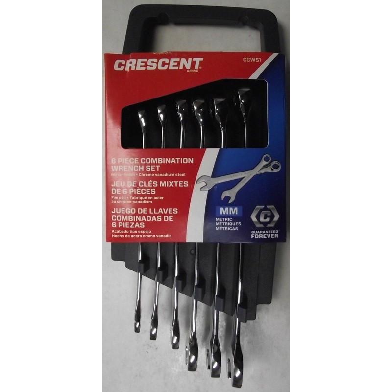 Crescent CCWS1 6pc. Metric Combination Wrench Set 12pt.