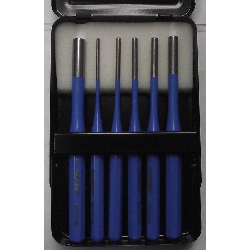 Gedore 3014320 Pin Punch Set 6 Pcs In Metal Case Germany